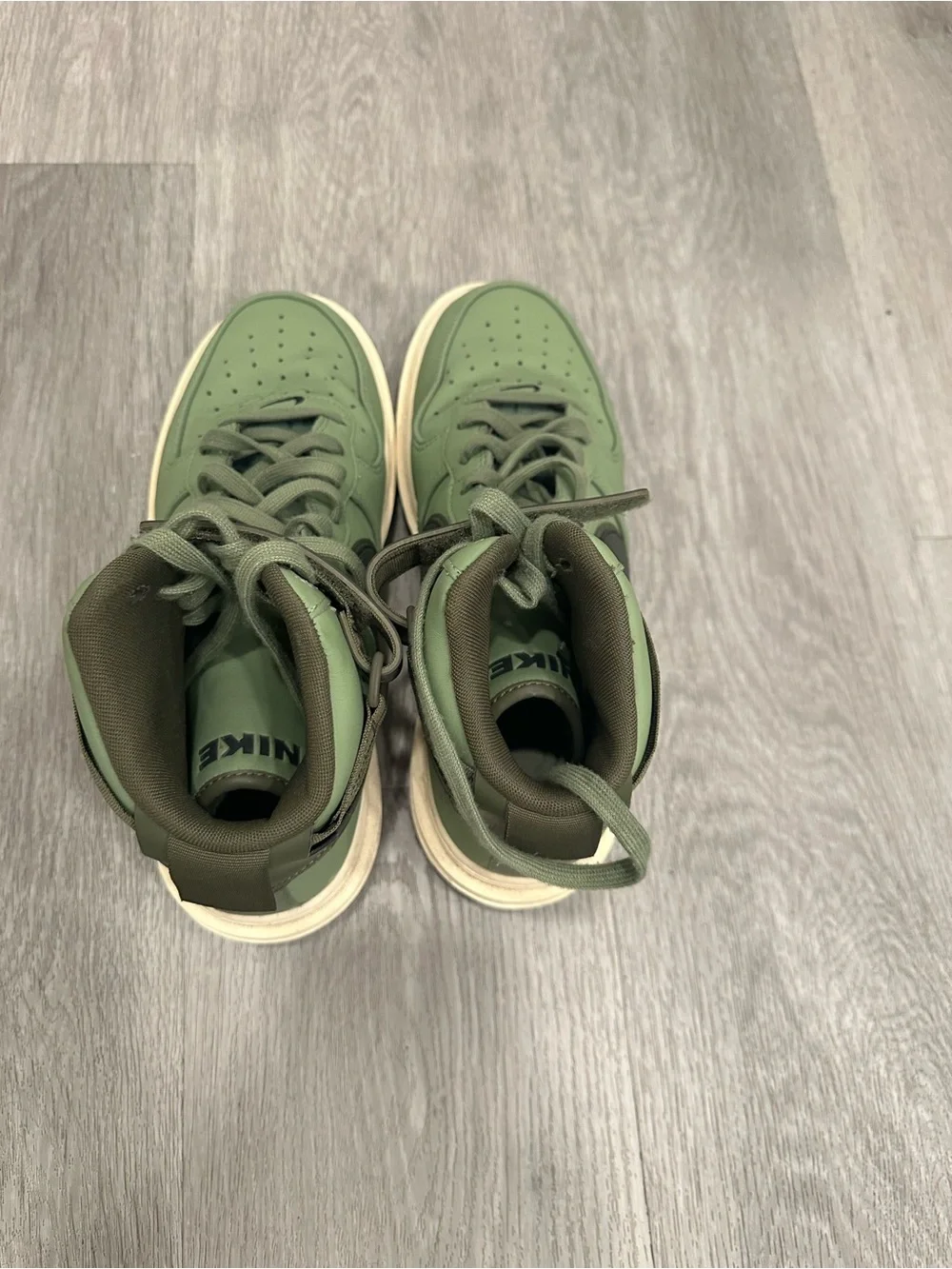 Nike Men’s Olive Green High-Top Sneakers
